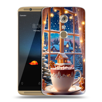 Пластиковый чехол на ZTE Axon 7 с принтом Новый год