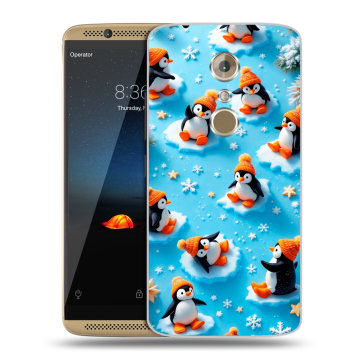 Пластиковый чехол на ZTE Axon 7 с принтом Новый год
