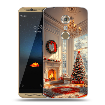 Пластиковый чехол на ZTE Axon 7 с принтом Новый год