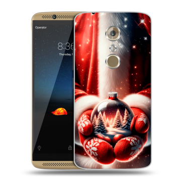 Пластиковый чехол на ZTE Axon 7 с принтом Новый год