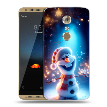 Пластиковый чехол на ZTE Axon 7 с принтом Новый год