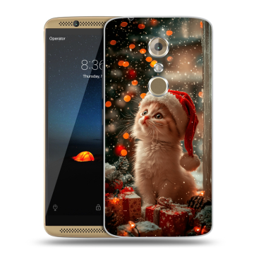Пластиковый чехол на ZTE Axon 7 с принтом Новый год