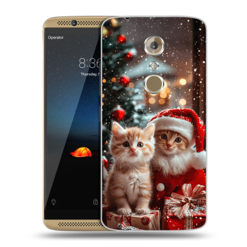 Пластиковый чехол на ZTE Axon 7 с принтом Новый год
