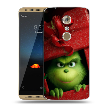 Пластиковый чехол на ZTE Axon 7 с принтом Новый год