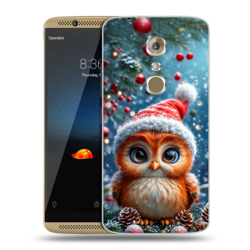Пластиковый чехол на ZTE Axon 7 с принтом Новый год