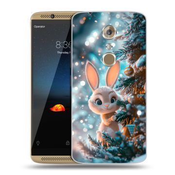 Пластиковый чехол на ZTE Axon 7 с принтом Новый год