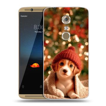 Пластиковый чехол на ZTE Axon 7 с принтом Новый год