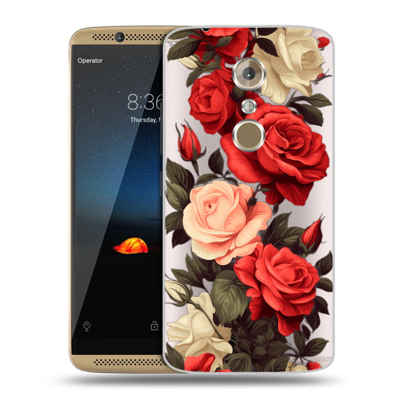 Пластиковый чехол на ZTE Axon 7 с принтом Розы Пластиковый чехол на ZTE Axon 7 с принтом Розы