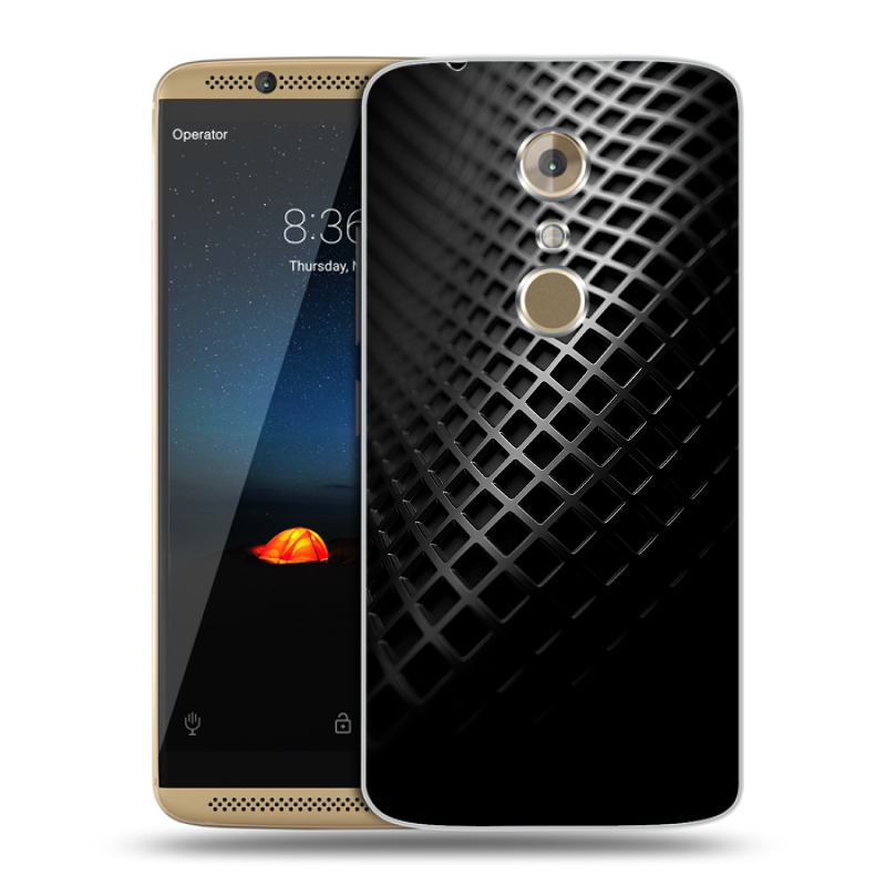 Пластиковый чехол на ZTE Axon 7 с принтом Текстура металла Пластиковый чехол на ZTE Axon 7 с принтом Текстура металла