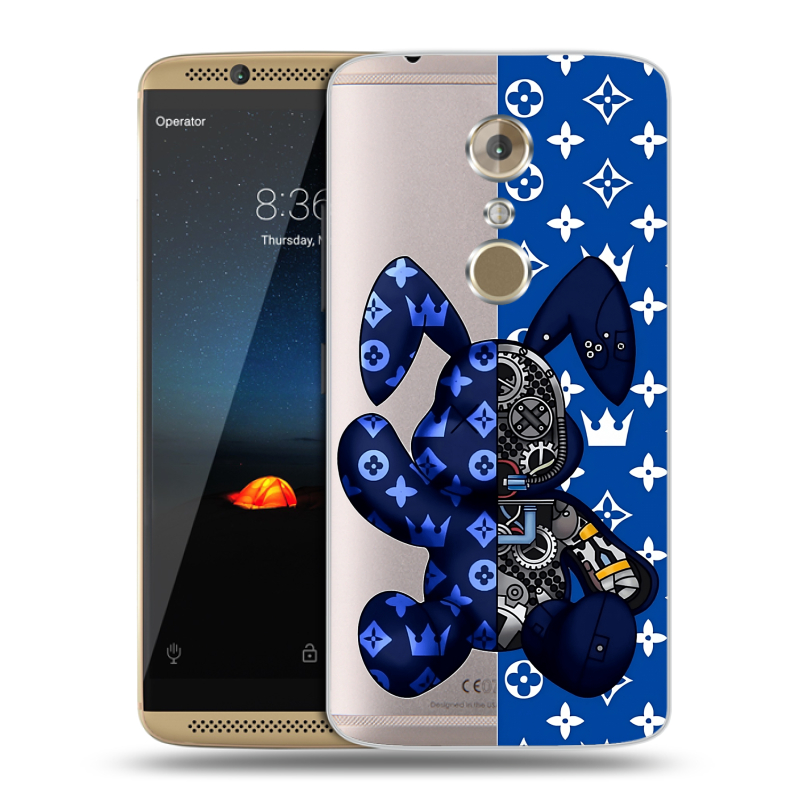 Пластиковый чехол на ZTE Axon 7 с принтом Луи робот Пластиковый чехол на ZTE Axon 7 с принтом Луи робот