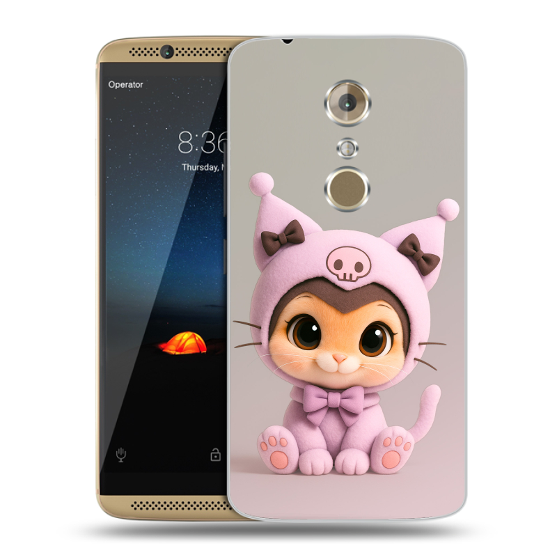 Пластиковый чехол на ZTE Axon 7 с принтом Куроми Kuromi Пластиковый чехол на ZTE Axon 7 с принтом Куроми Kuromi