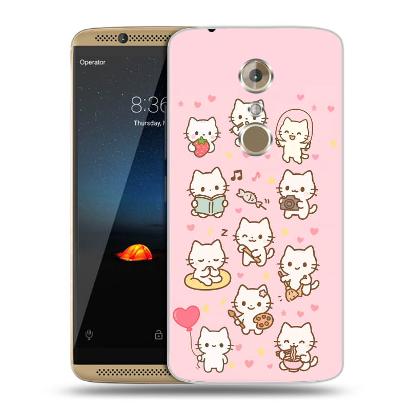 Пластиковый чехол на ZTE Axon 7 с принтом Hello Kitty Хелоу Кити Пластиковый чехол на ZTE Axon 7 с принтом Hello Kitty Хелоу Кити