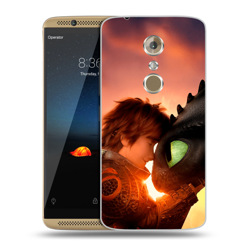 Пластиковый чехол на ZTE Axon 7 с принтом Как приручить дракона Пластиковый чехол на ZTE Axon 7 с принтом Как приручить дракона