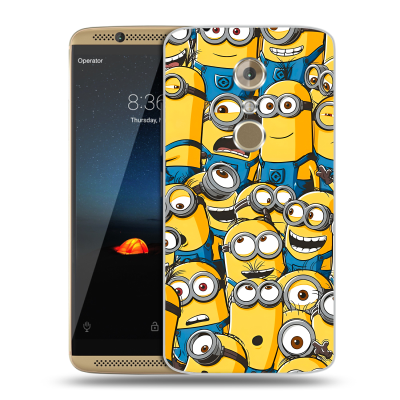 Пластиковый чехол на ZTE Axon 7 с принтом Миньоны Пластиковый чехол на ZTE Axon 7 с принтом Миньоны