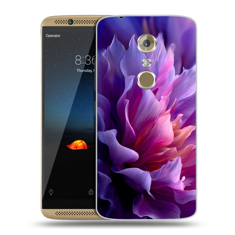 Пластиковый чехол на ZTE Axon 7 с принтом женский цветы Пластиковый чехол на ZTE Axon 7 с принтом женский цветы