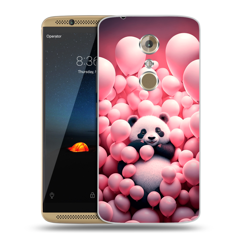 Пластиковый чехол на ZTE Axon 7 с принтом Панда Пластиковый чехол на ZTE Axon 7 с принтом Панда