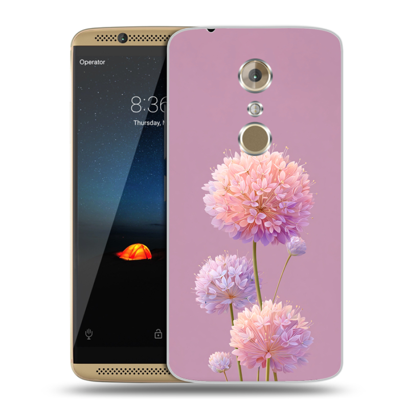 Пластиковый чехол на ZTE Axon 7 с принтом Цветы Пластиковый чехол на ZTE Axon 7 с принтом Цветы