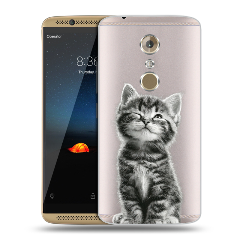 Пластиковый чехол на ZTE Axon 7 с принтом Котенок Пластиковый чехол на ZTE Axon 7 с принтом Котенок