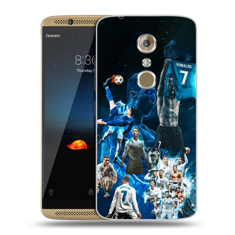 Пластиковый чехол на ZTE Axon 7 с принтом Реал Роналдо Пластиковый чехол на ZTE Axon 7 с принтом Реал Роналдо