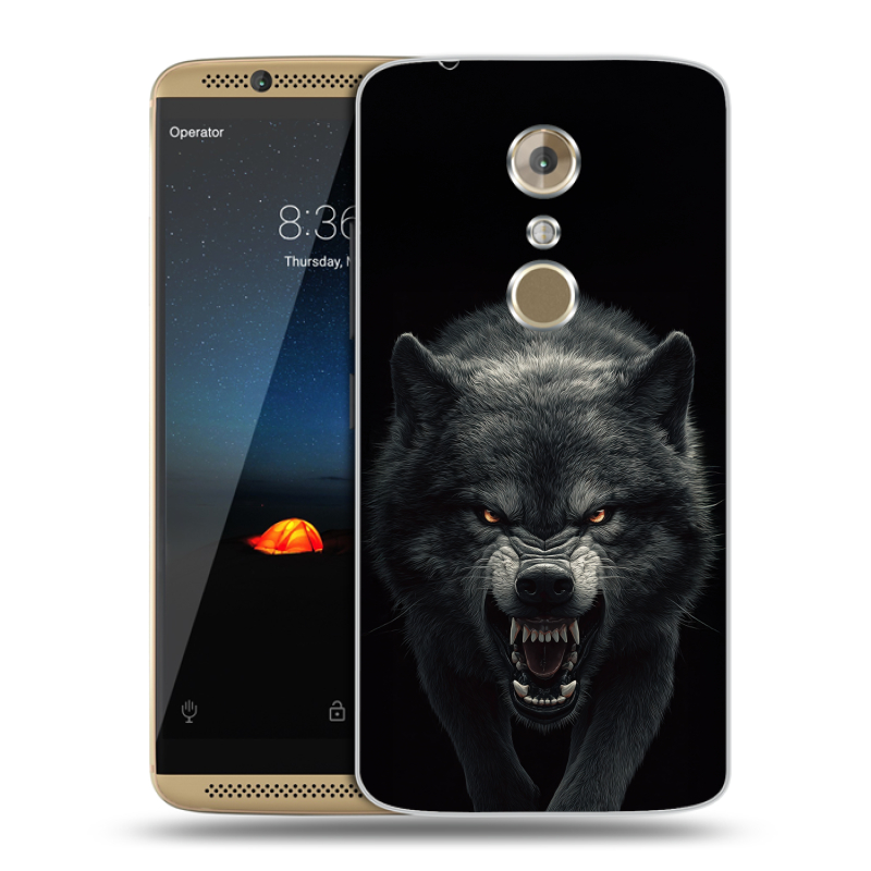 Пластиковый чехол на ZTE Axon 7 с принтом Волк Пластиковый чехол на ZTE Axon 7 с принтом Волк
