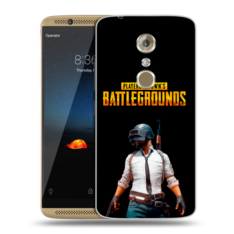 Пластиковый чехол на ZTE Axon 7 с принтом PUGB ПАГБ Пластиковый чехол на ZTE Axon 7 с принтом PUGB ПАГБ