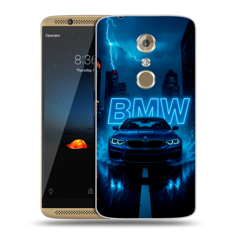 Пластиковый чехол на ZTE Axon 7 с принтом BMW БМВ Пластиковый чехол на ZTE Axon 7 с принтом BMW БМВ
