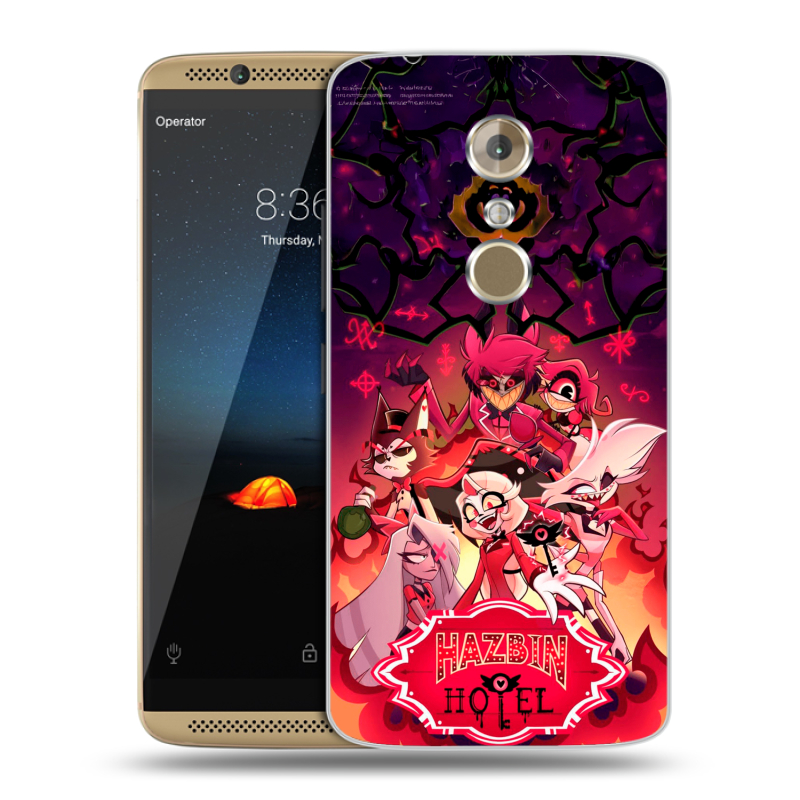 Пластиковый чехол на ZTE Axon 7 с принтом Hazbin Hotel Отель Хазбин Пластиковый чехол на ZTE Axon 7 с принтом Hazbin Hotel Отель Хазбин