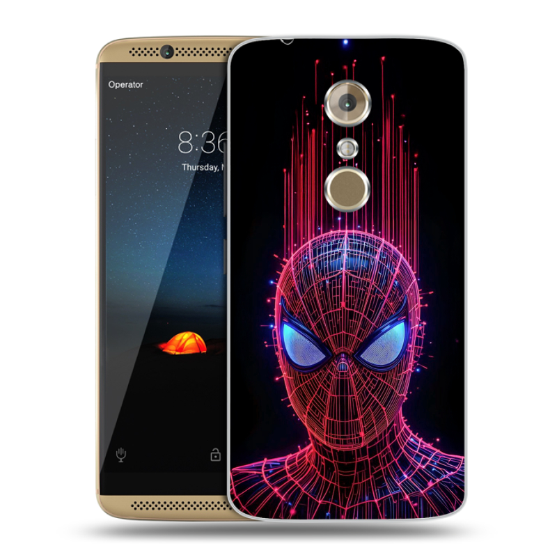 Пластиковый чехол на ZTE Axon 7 с принтом Spiderman Человек паук Пластиковый чехол на ZTE Axon 7 с принтом Spiderman Человек паук