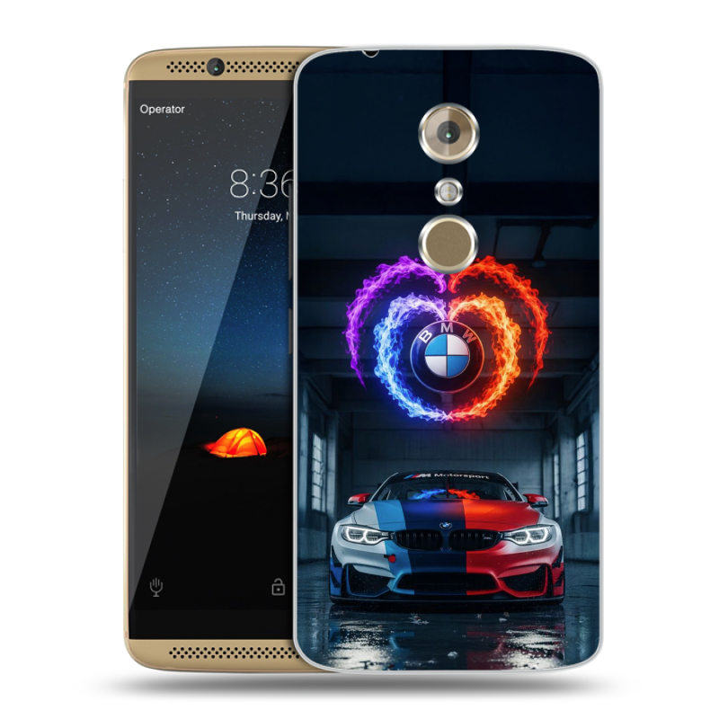 Пластиковый чехол на ZTE Axon 7 с принтом BMW БМВ Пластиковый чехол на ZTE Axon 7 с принтом BMW БМВ