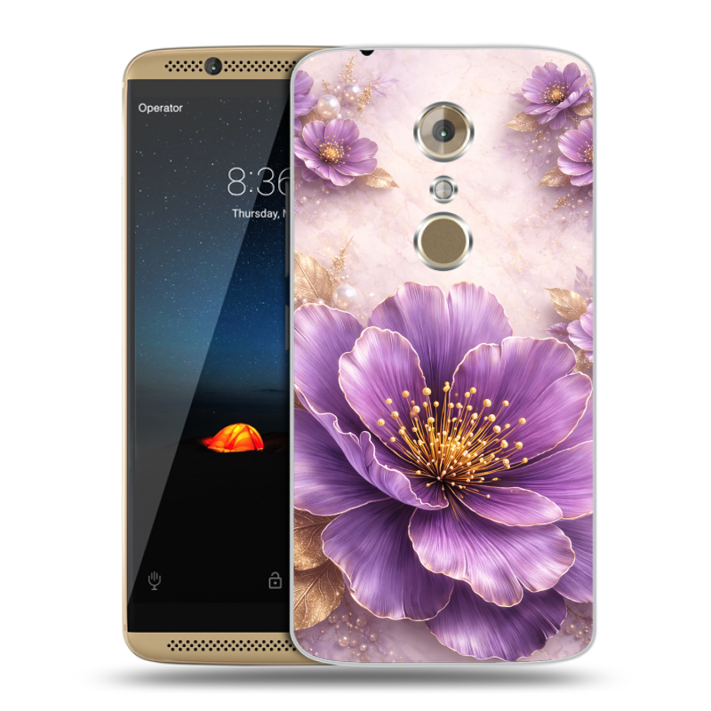 Пластиковый чехол на ZTE Axon 7 с принтом женский Пластиковый чехол на ZTE Axon 7 с принтом женский