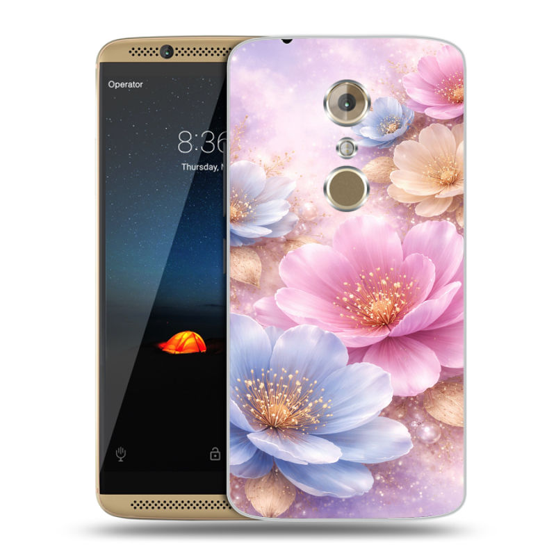 Пластиковый чехол на ZTE Axon 7 с принтом женский Пластиковый чехол на ZTE Axon 7 с принтом женский