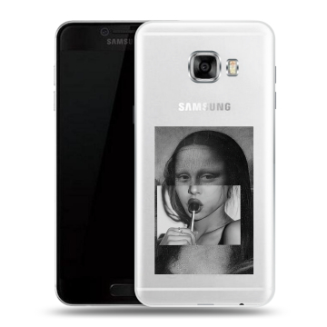 Силиконовый чехол на Samsung Galaxy C5 с принтом Мона Лиза
