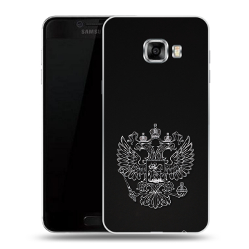 Силиконовый чехол на Samsung Galaxy C5 с принтом Герб России Силиконовый чехол на Samsung Galaxy C5 с принтом Герб России