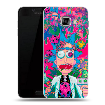 Силиконовый чехол на Samsung Galaxy C5 с принтом Рик и Морти Rick Morty Силиконовый чехол на Samsung Galaxy C5 с принтом Рик и Морти Rick Morty