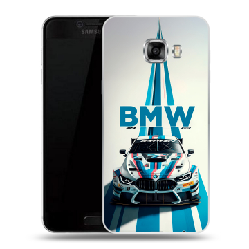 Силиконовый чехол на Samsung Galaxy C5 с принтом БМВ BMW Силиконовый чехол на Samsung Galaxy C5 с принтом БМВ BMW