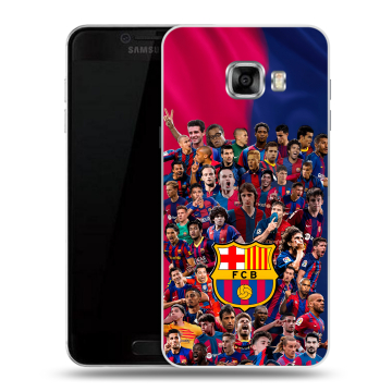 Силиконовый чехол на Samsung Galaxy C5 с принтом Барселона Barcelona Силиконовый чехол на Samsung Galaxy C5 с принтом Барселона Barcelona