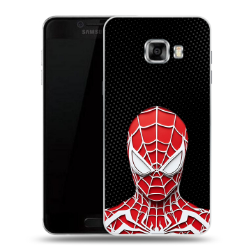 Силиконовый чехол на Samsung Galaxy C5 с принтом человек паук spiderman