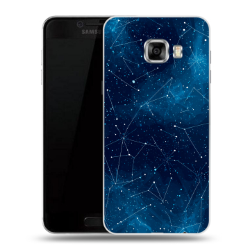 Силиконовый чехол на Samsung Galaxy C5 с принтом Космос звезды Силиконовый чехол на Samsung Galaxy C5 с принтом Космос звезды