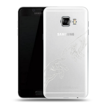 Силиконовый чехол на Samsung Galaxy C5 с принтом Сотворение мира Силиконовый чехол на Samsung Galaxy C5 с принтом Сотворение мира
