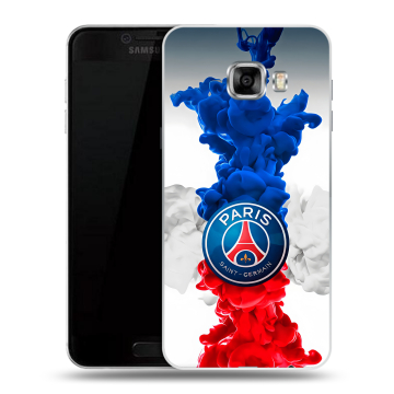 Силиконовый чехол на Samsung Galaxy C5 с принтом PSG ПСЖ Силиконовый чехол на Samsung Galaxy C5 с принтом PSG ПСЖ