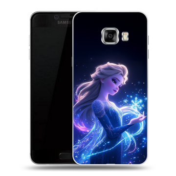 Силиконовый чехол на Samsung Galaxy C5 с принтом Холодное сердце Frozen Силиконовый чехол на Samsung Galaxy C5 с принтом Холодное сердце Frozen