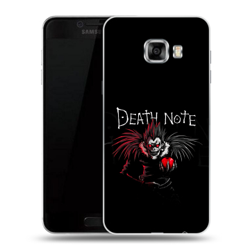 Силиконовый чехол на Samsung Galaxy C5 с принтом Death note Тетрадь смерти