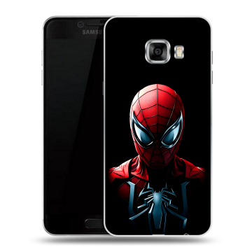 Силиконовый чехол на Samsung Galaxy C5 с принтом Spiderman Человек паук Силиконовый чехол на Samsung Galaxy C5 с принтом Spiderman Человек паук