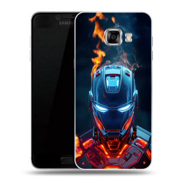 Силиконовый чехол на Samsung Galaxy C5 с принтом IronMan Железный человек
