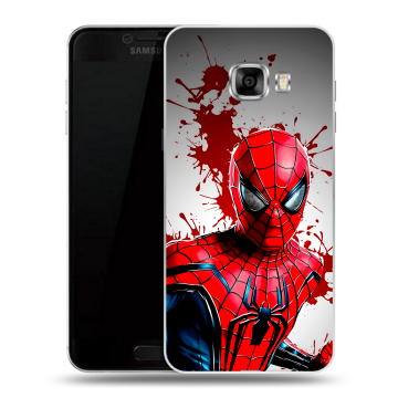 Силиконовый чехол на Samsung Galaxy C5 с принтом Spiderman Человек паук
