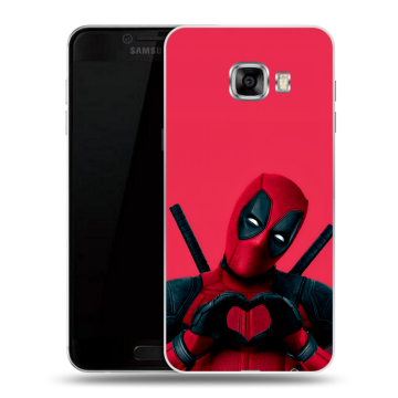Силиконовый чехол на Samsung Galaxy C5 с принтом Дедпул Deadpool