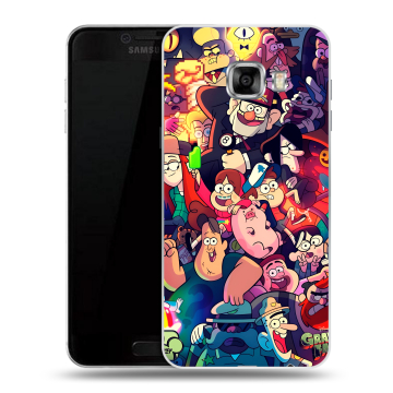 Силиконовый чехол на Samsung Galaxy C5 с принтом Gravity Falls Гравити Фолз Силиконовый чехол на Samsung Galaxy C5 с принтом Gravity Falls Гравити Фолз