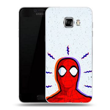 Силиконовый чехол на Samsung Galaxy C5 с принтом Spiderman Человек паук Силиконовый чехол на Samsung Galaxy C5 с принтом Spiderman Человек паук
