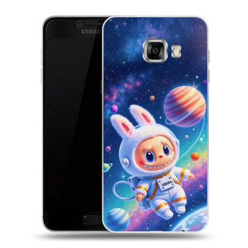 Силиконовый чехол на Samsung Galaxy C5 с принтом Labubu Лабубу