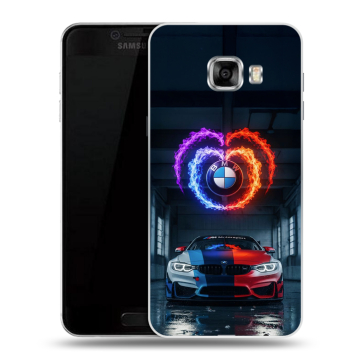 Силиконовый чехол на Samsung Galaxy C5 с принтом BMW БМВ Силиконовый чехол на Samsung Galaxy C5 с принтом BMW БМВ